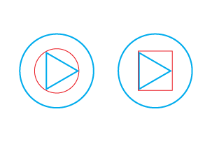 area alignment vs. center edge alignment