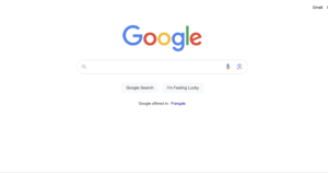 google landing page